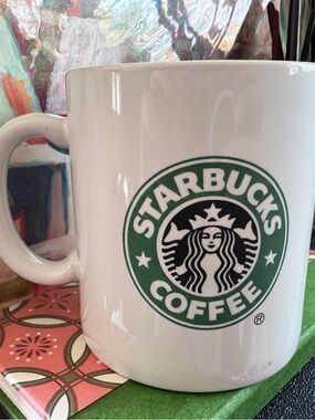 Starbucks Coffee Company  Mug Ceramic 16oz Made in USA vintage 1992-2010 Logo